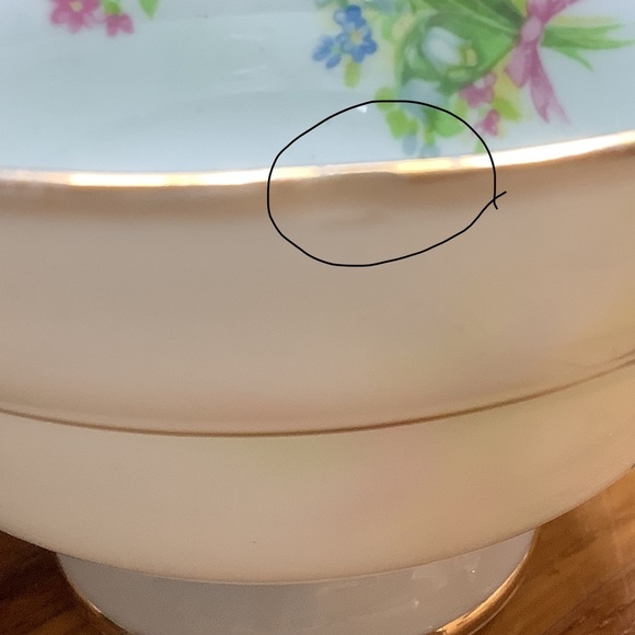 Grosvenor English Blue Floral Bone China Teacup and Saucer - Picture 16 of 16